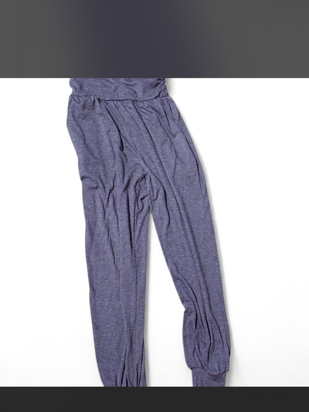 Women’s Gray Fold-Over Waist Jogger Pants